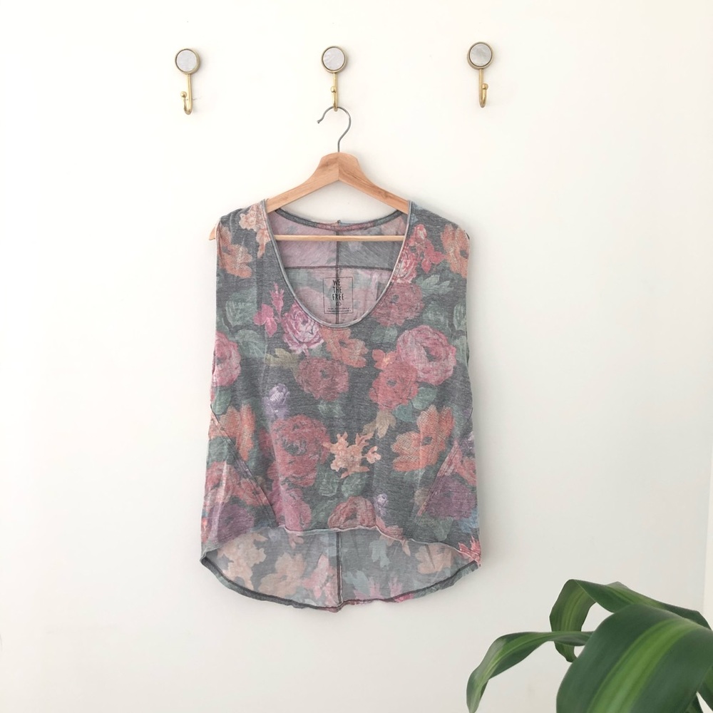 FREE PEOPLE we the free floral T-shirt top small